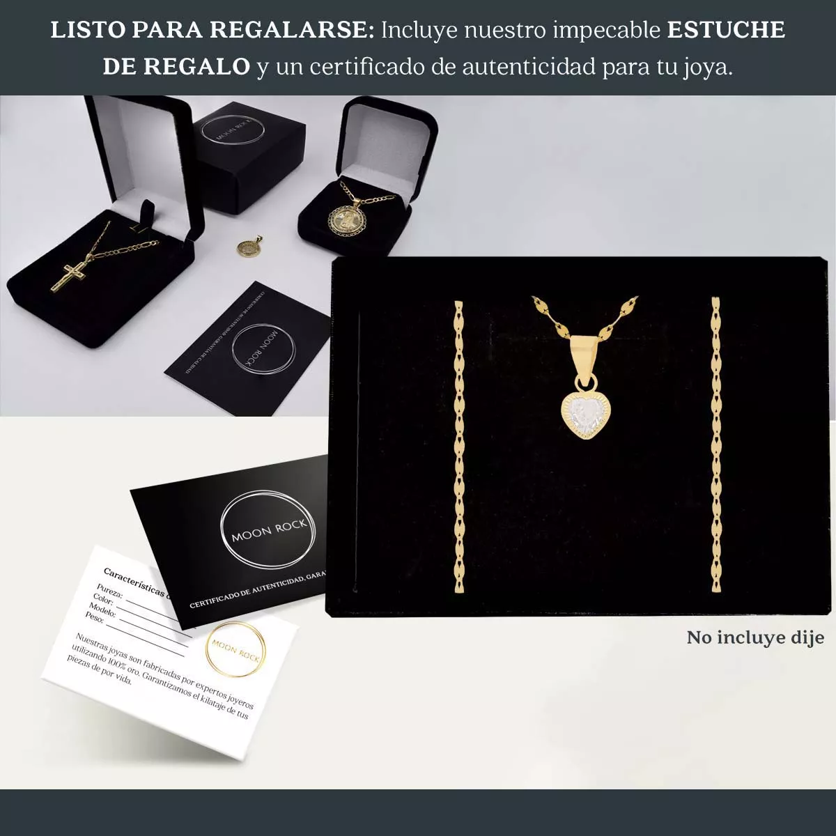 Cadena Oro Solido 14k Grano De Cafe 55cm Italy Mujer Dama