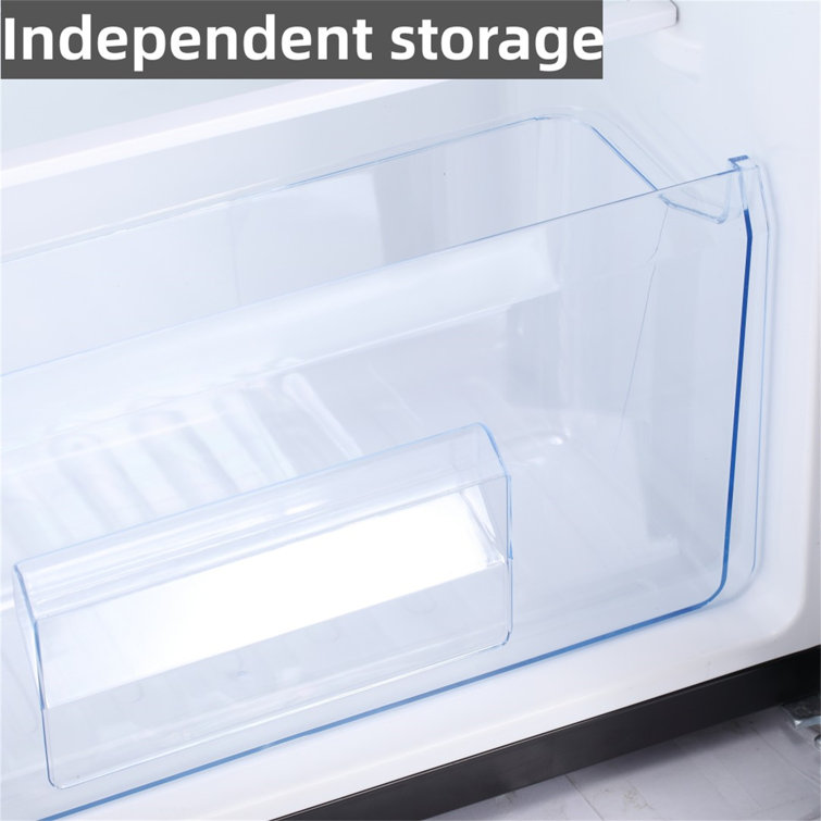 R.W.FLAME Double Door 3.2 Cu. Ft. Compact Refrigerator Mini Fridge with Freezer