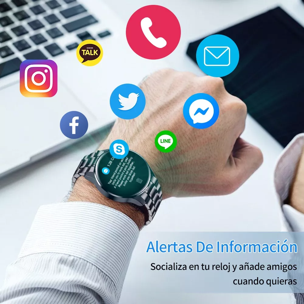 Reloj Inteligente Hombre Impermeable Bluetooth Smartwatches