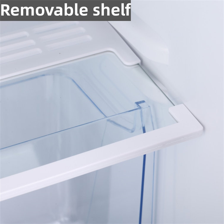 R.W.FLAME Double Door 3.2 Cu. Ft. Compact Refrigerator Mini Fridge with Freezer