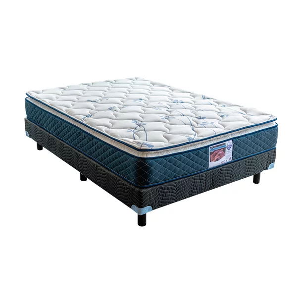 Colchón Box 2 Almohadas Spring Air Cubre Colchón Matrimonial 2 Fundas Osito Spring Air Carmín