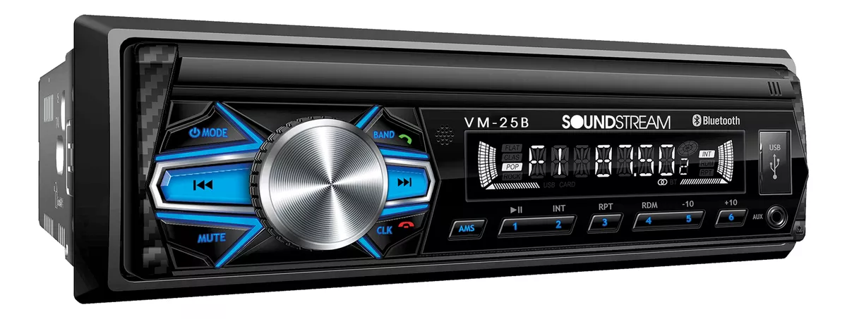 Kit Autoestéreo Vm25b +bocinas 6x9 Y 6.5 Carbono Soundstream