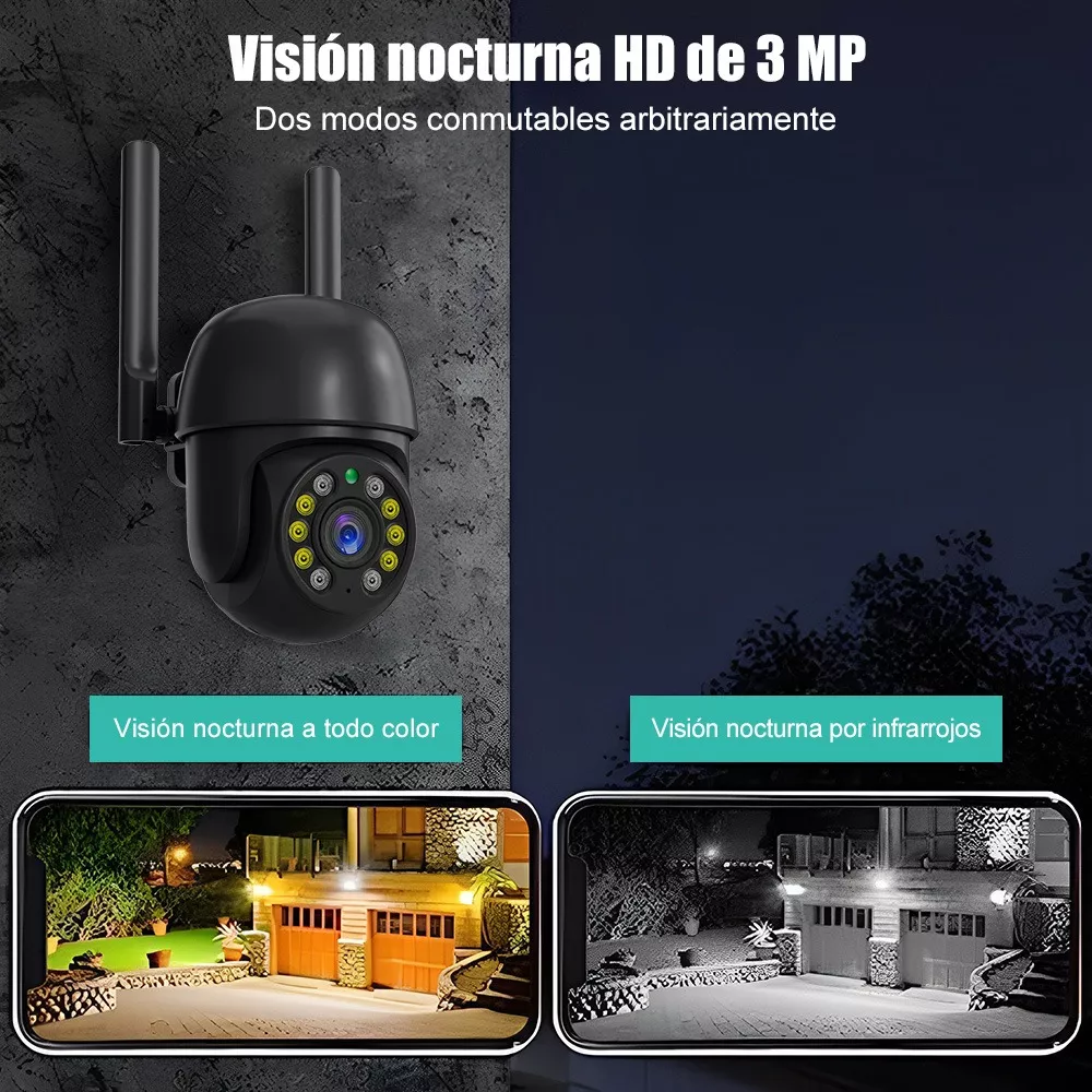 Cámara De Seguridad Exterior Wifi 2mp Hd Vigilancia /alarmaa