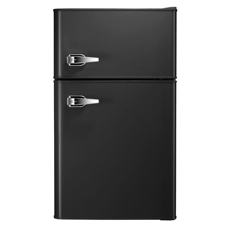 R.W.FLAME Double Door 3.2 Cu. Ft. Compact Refrigerator Mini Fridge with Freezer