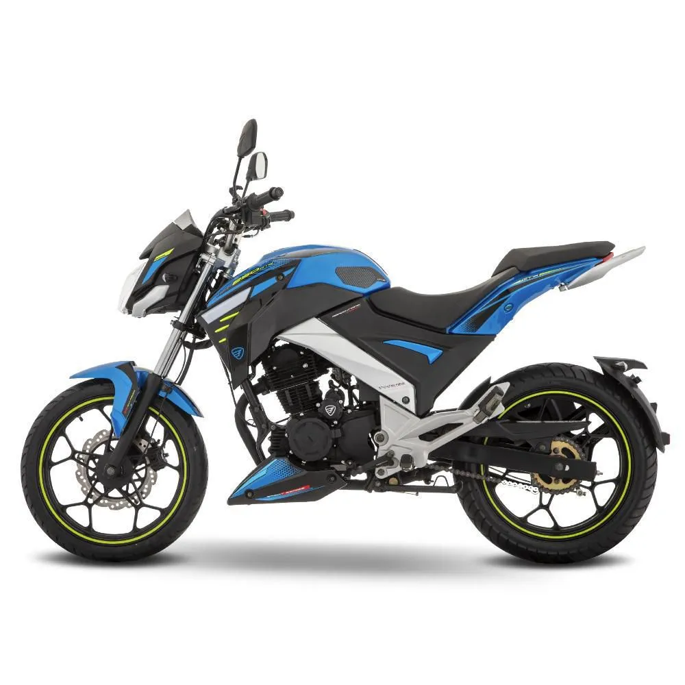 Motocicleta de Trabajo Italika FT250 GTS Con GPS Azul con Negro