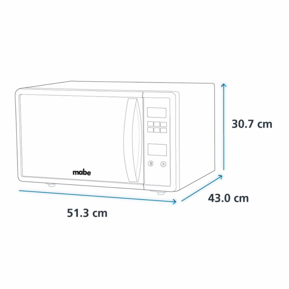 HORNO DE MICROONDAS MABE 1.1 PIES CBICOS