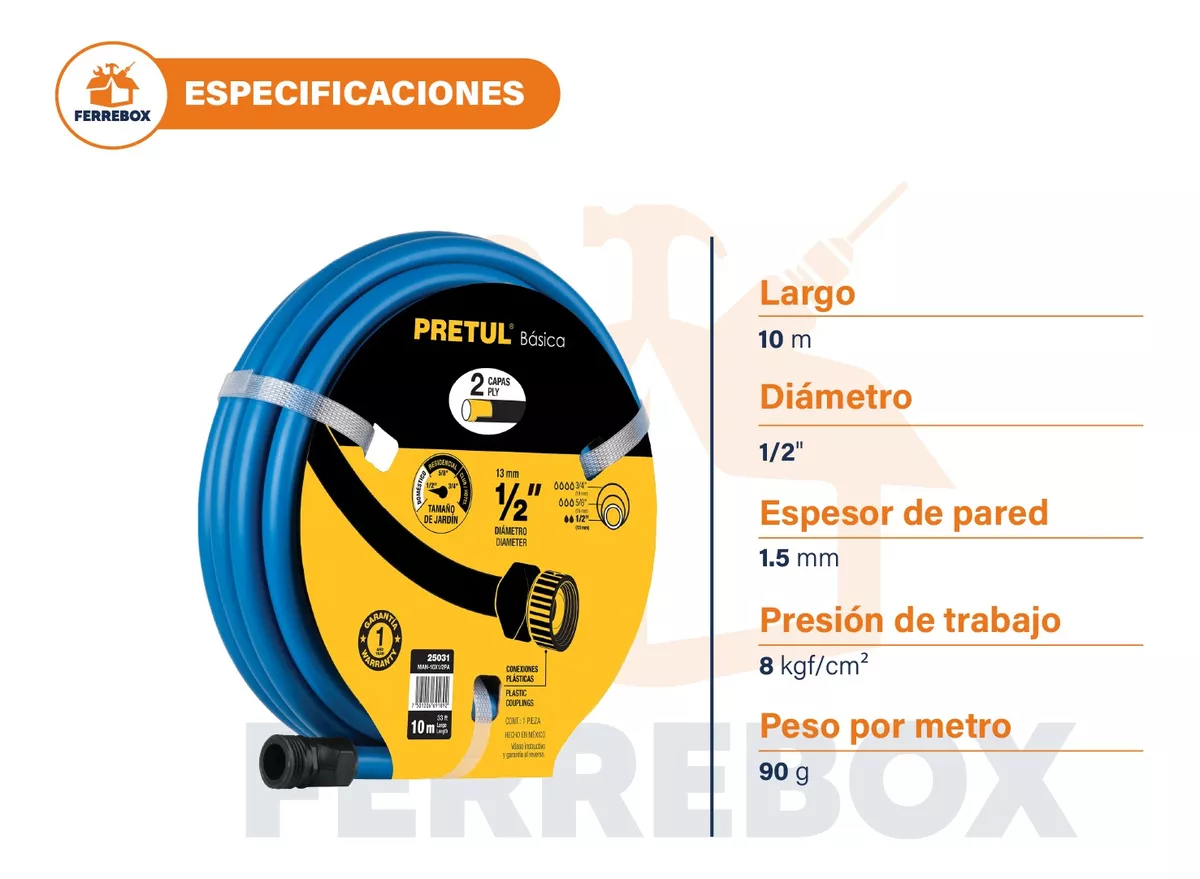 Hidrolavadora Turbo Profunda 2hp + Manguera  10m