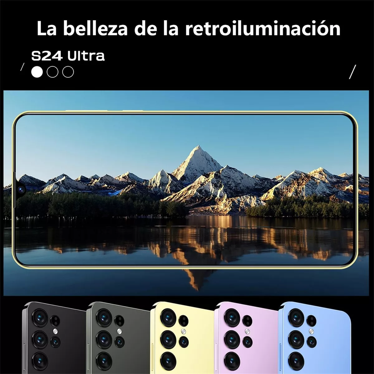 Teléfonos Inteligentes Android Baratos S24 Ultra Amarillo 6.8 En 1gb Ram 16gb Rom