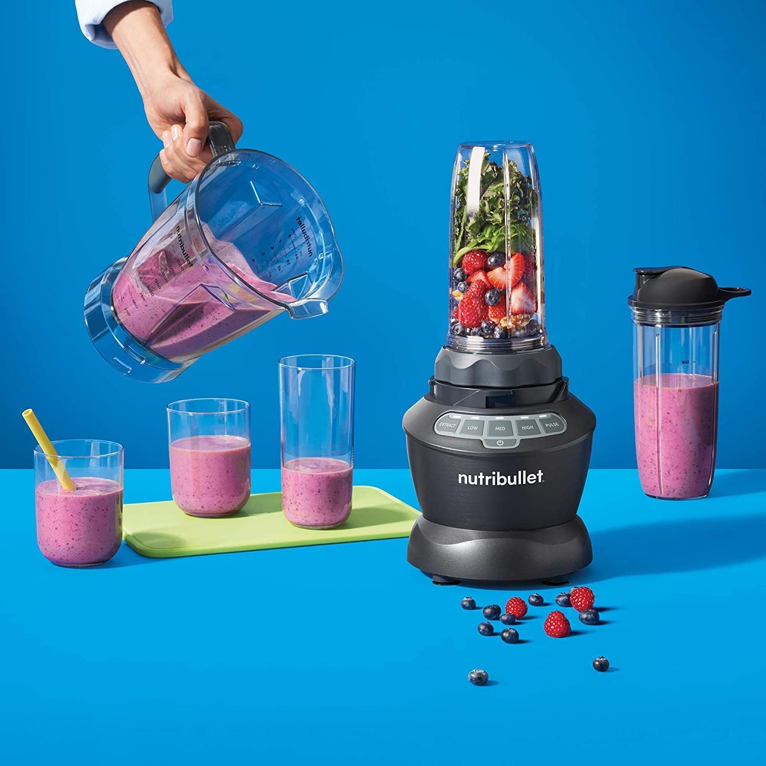 NutriBullet ZNBF30500Z Combo de licuadora 1200 vatios, 1200 W
