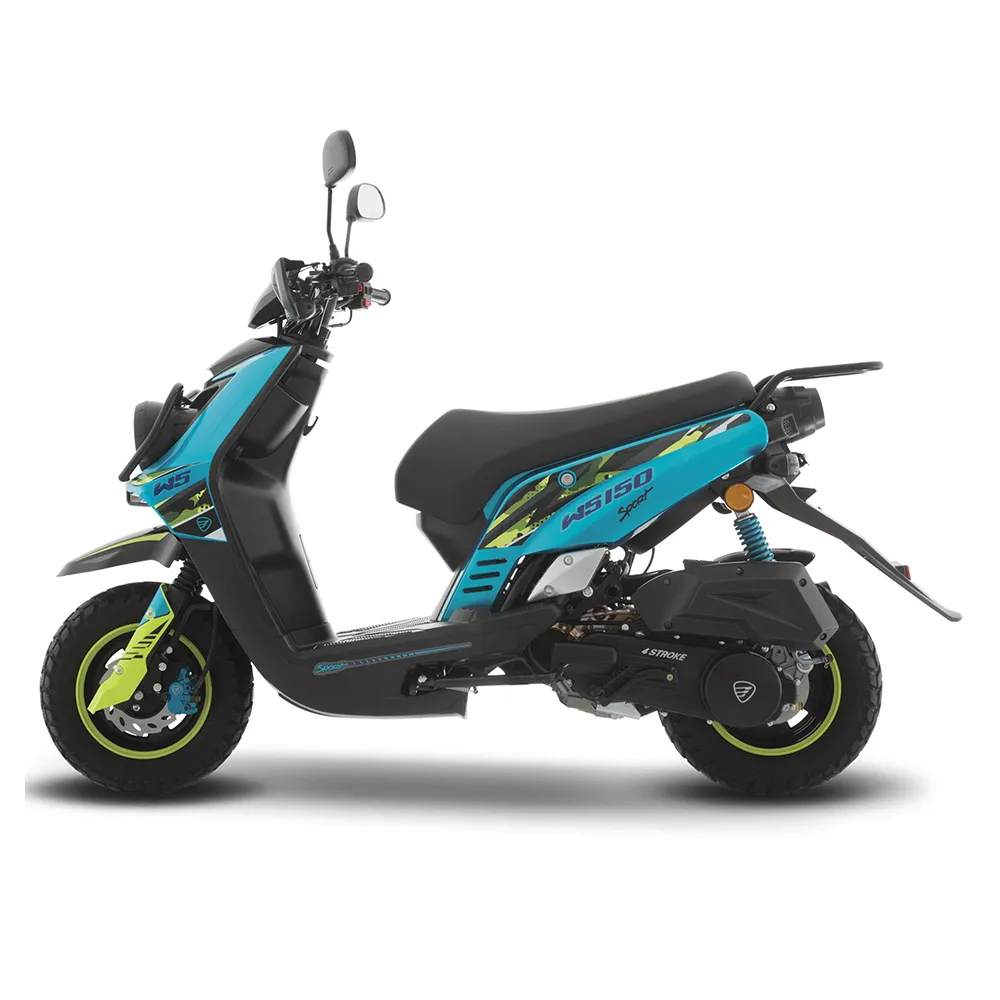 Motocicleta WS150 SPORT AZUL AMARILLO ITALIKA Motocicleta De Trabajo