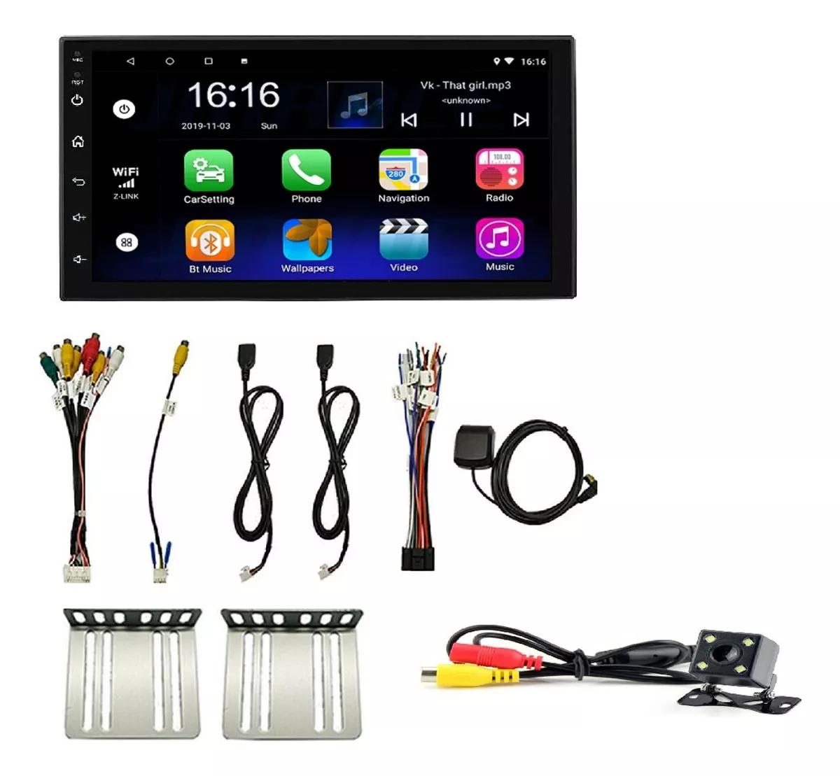 Autoestereo Android Wifi Gps Wifi Usb Pantalla 7  Mas Camara