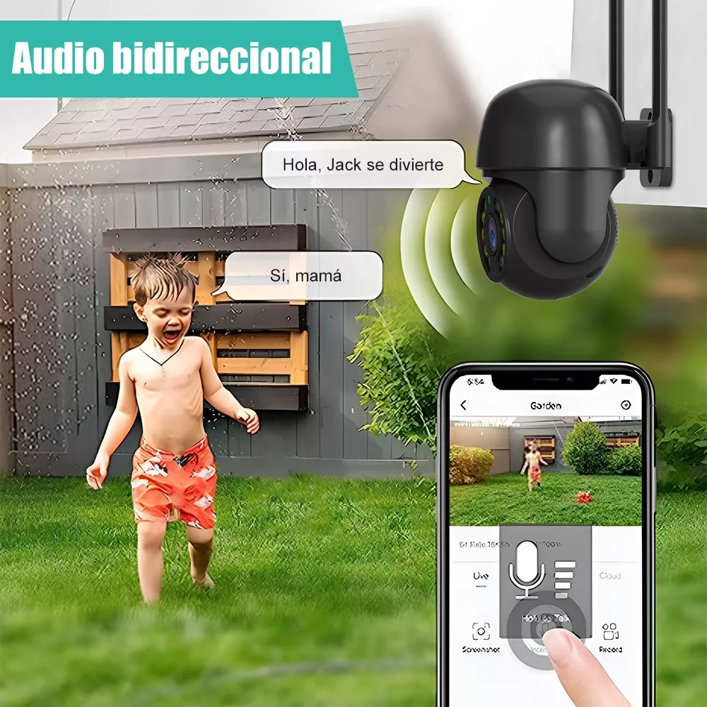 Cámara De Seguridad Exterior Wifi 2mp Hd Vigilancia /alarmaa
