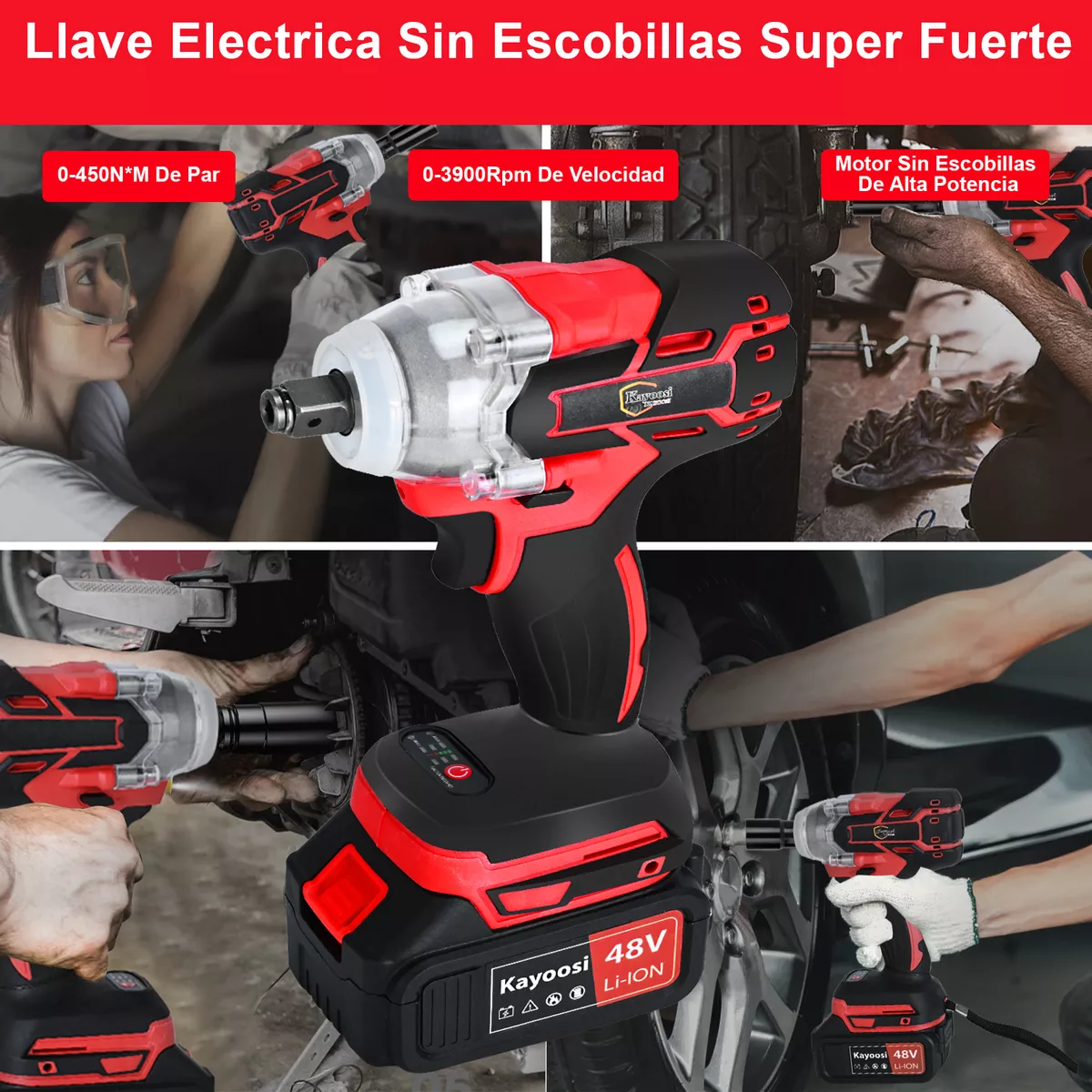 Taladros Inalambrico,esmeril Angular Y Llave Electrica 3pzs