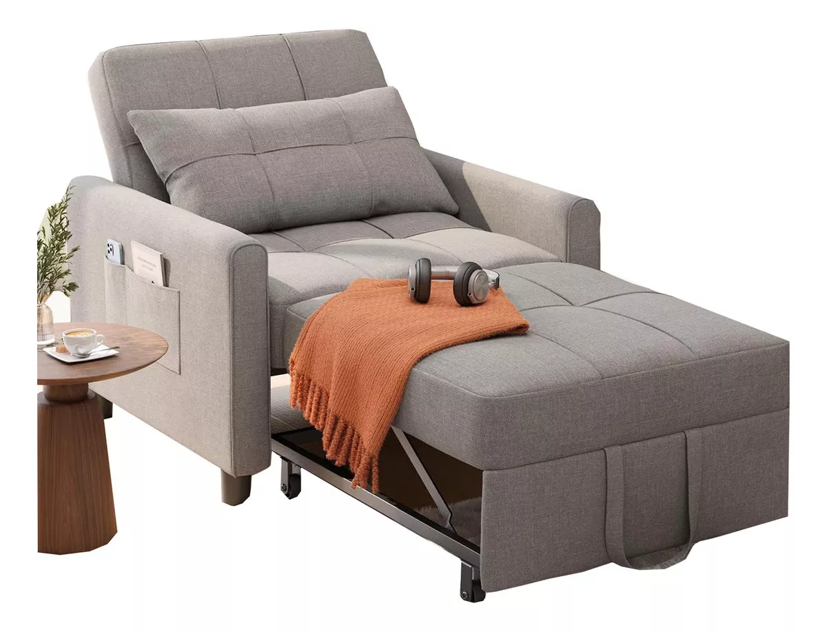 Porik Sofá Cama Sillón Reclinable Convertible 3 En 1