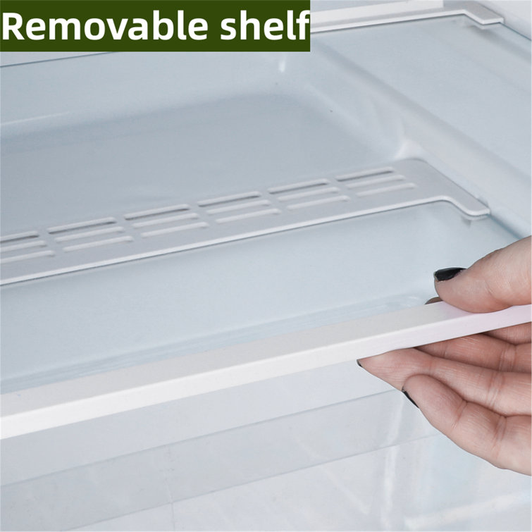 R.W.FLAME Double Door 3.2 Cu. Ft. Compact Refrigerator Mini Fridge with Freezer