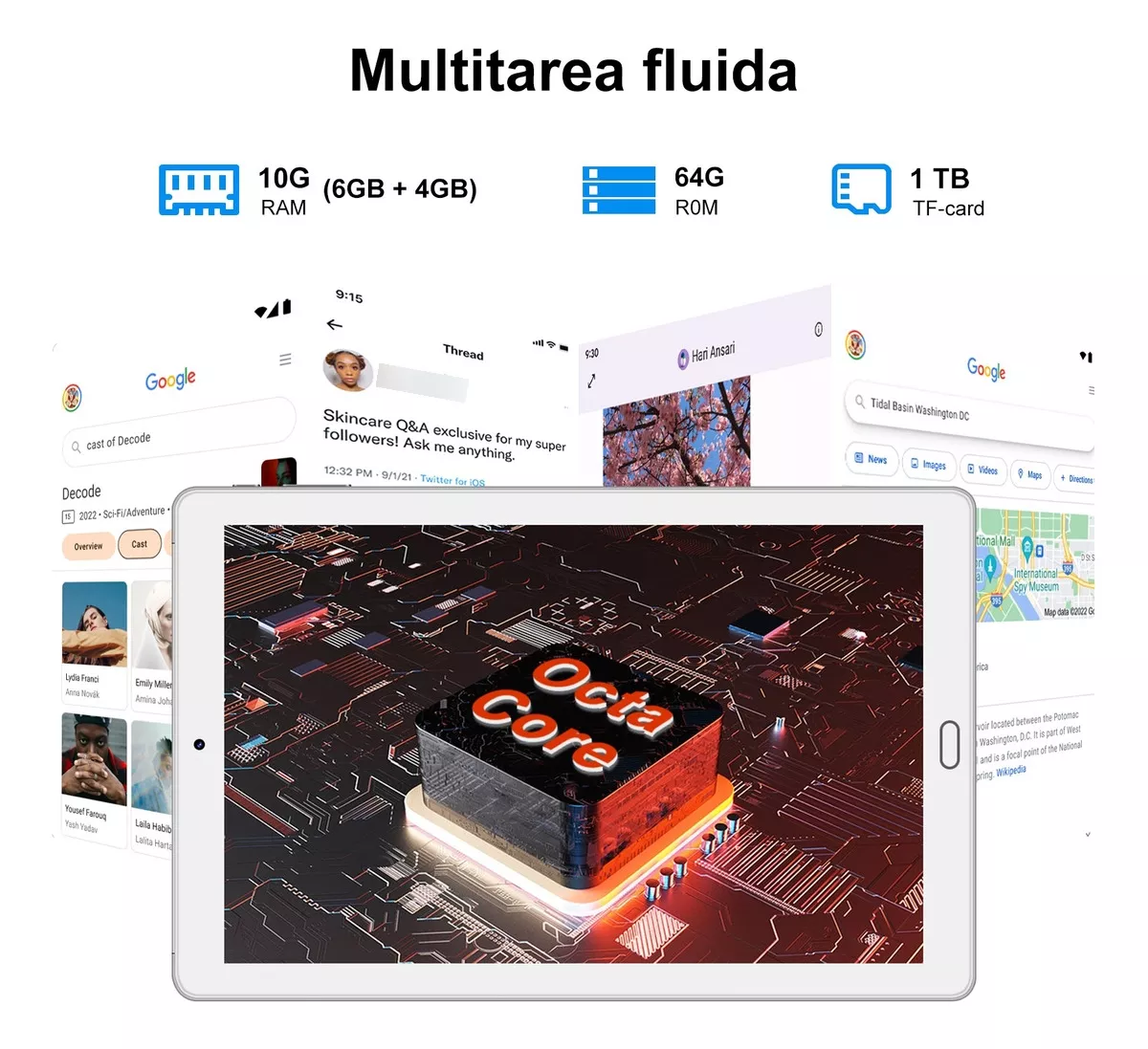 Tablet Yestel X2 Pro 10.1'' Android 13 10gb Ram 64gb