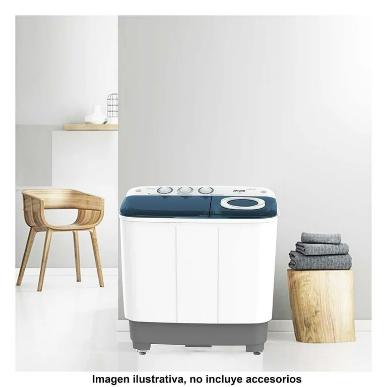 Lavadora Atvio Semiautomática de Carga Superior 11 Kg Blanca
