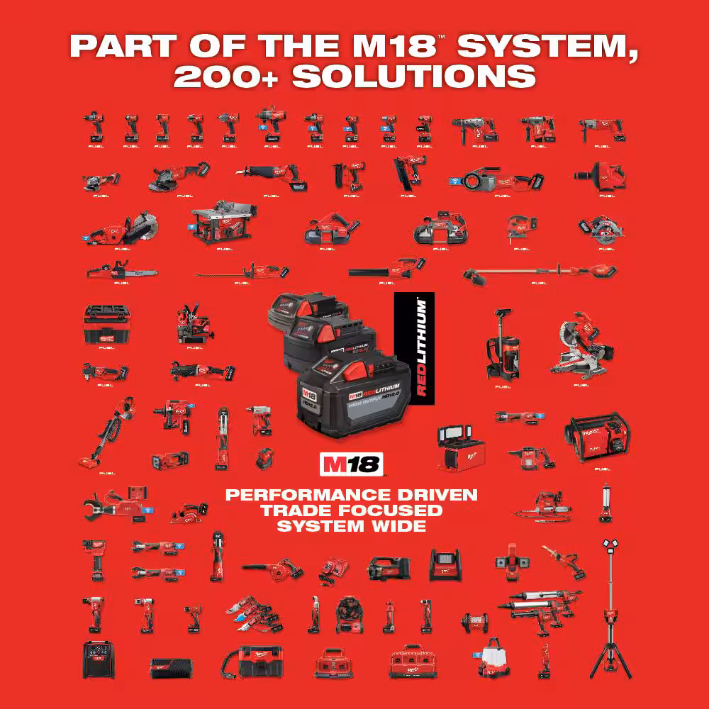 Milwaukee M18 FUEL 18V Lithium-Ion Brushless Cordless Hammer Drill and Impact Driver Combo Kit (2-Tool) with 2 Batteries 3697-22