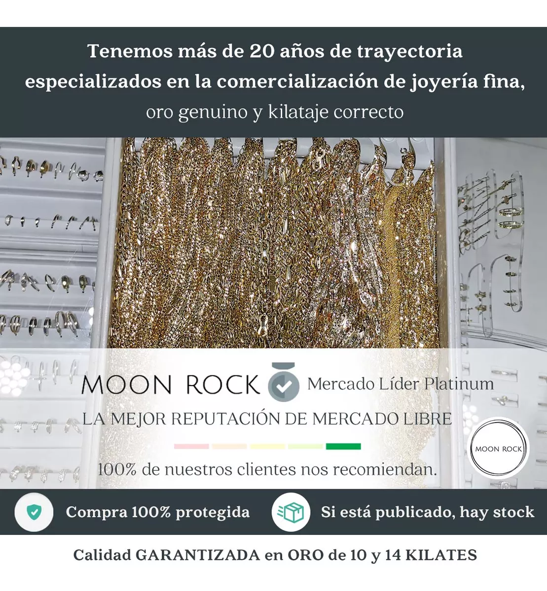 Cadena Oro Solido 14k Grano De Cafe 55cm Italy Mujer Dama