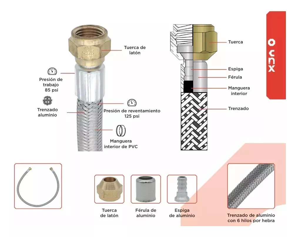Tanque Cilindro De Gas Lp Vacío Con Regulador Y Manguera 2mt