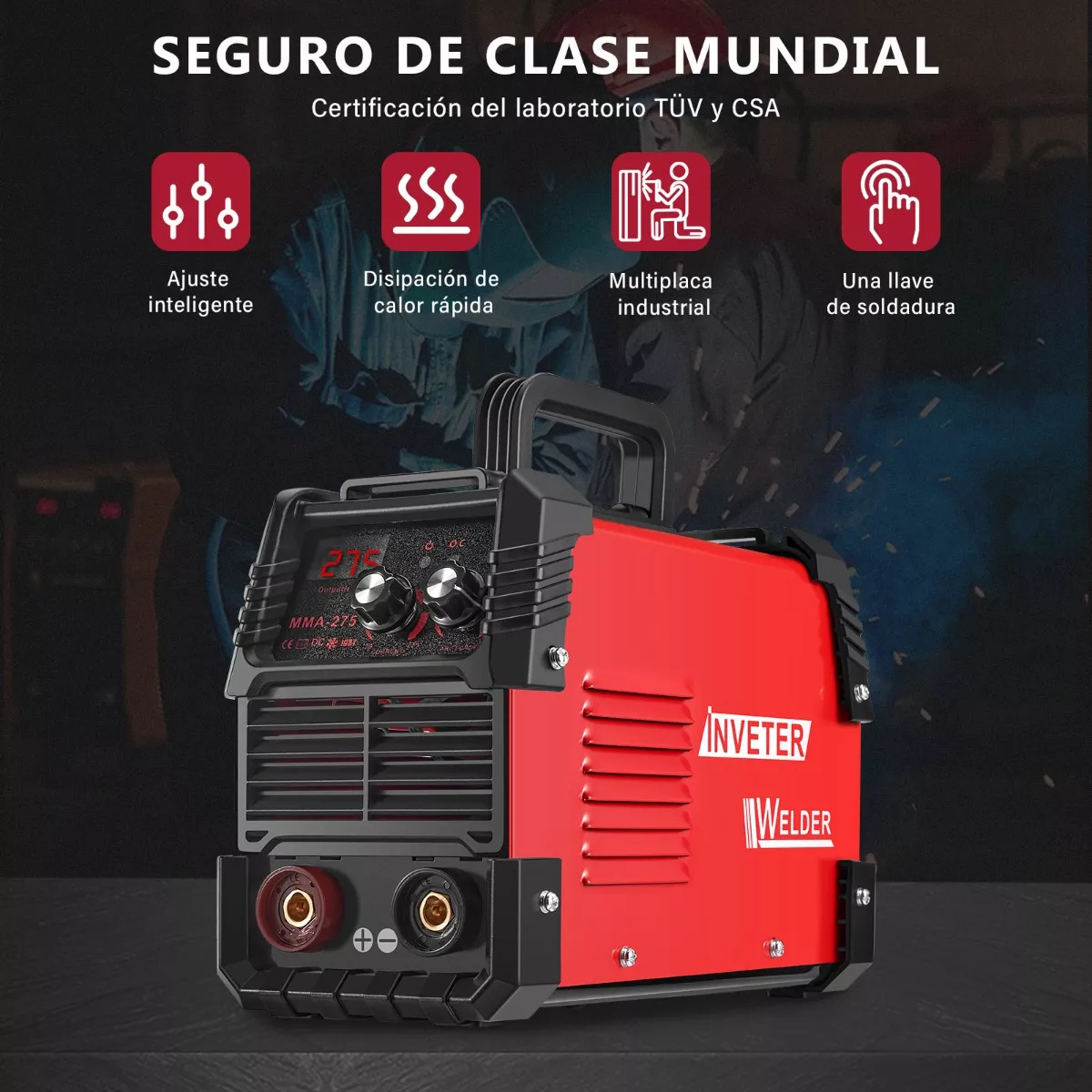 Soldadora Inverter Máquina De Soldar 20-275 A 60hz 110-220 V