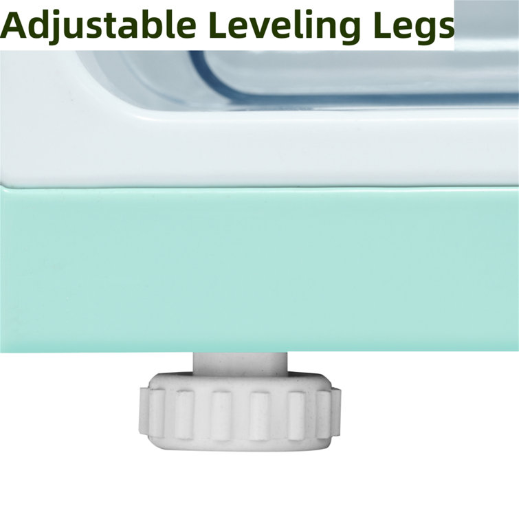 R.W.FLAME Double Door 3.2 Cu. Ft. Compact Refrigerator Mini Fridge with Freezer