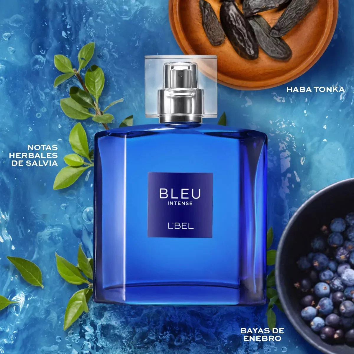 Set Bleu Intense, Bleu Intense Night Y Bolsa Regalo De L'bel