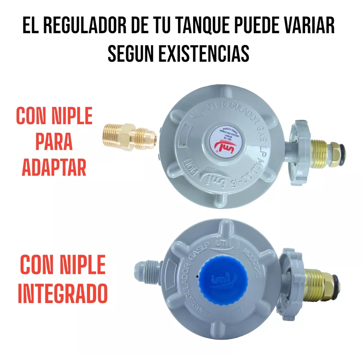 Tanque Cilindro De Gas Lp Vacío Con Regulador Y Manguera 2mt