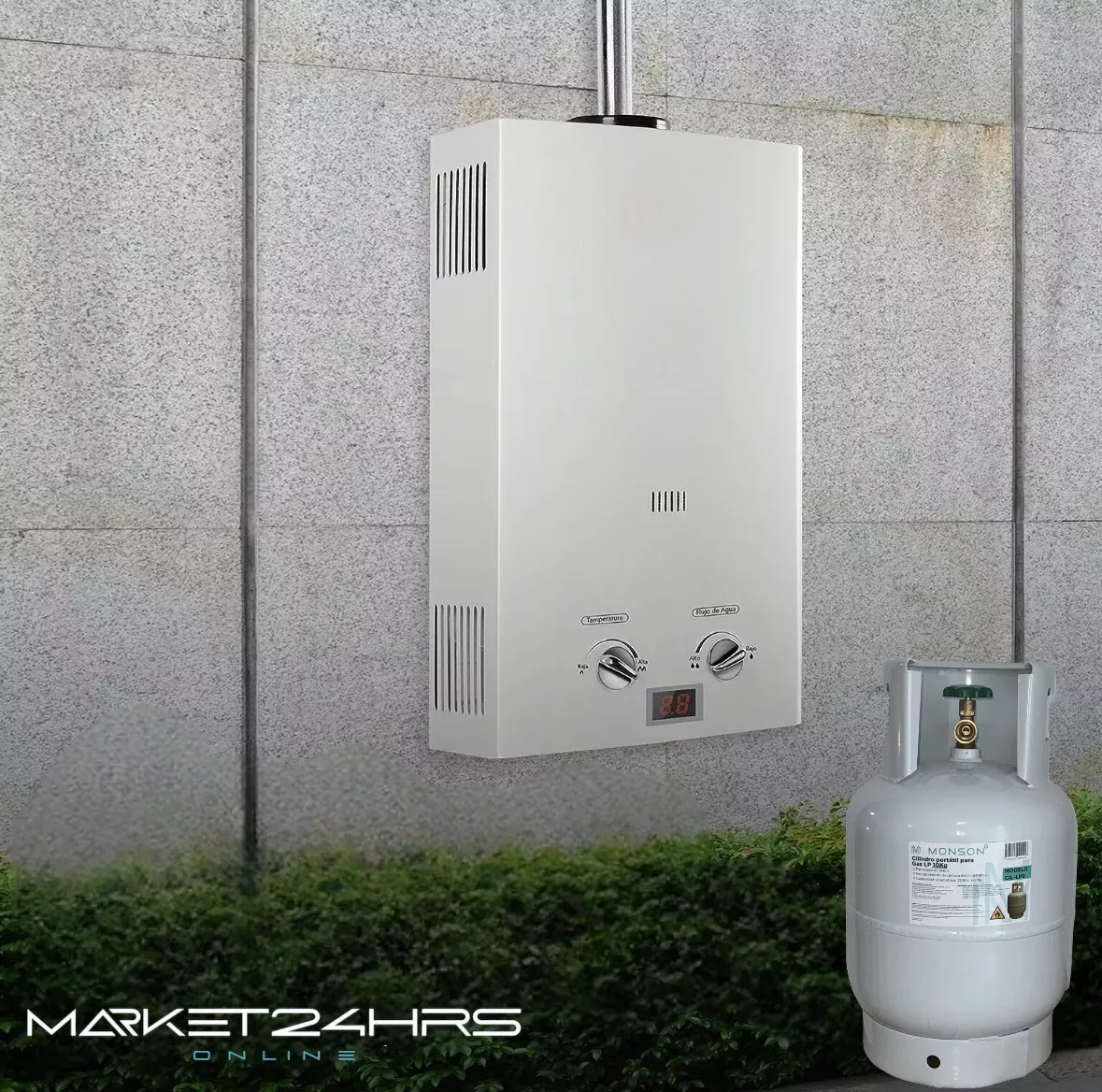 Tanque De Gas Lp 10kg Cilindro Portátil Válvula Qcc Mexicana