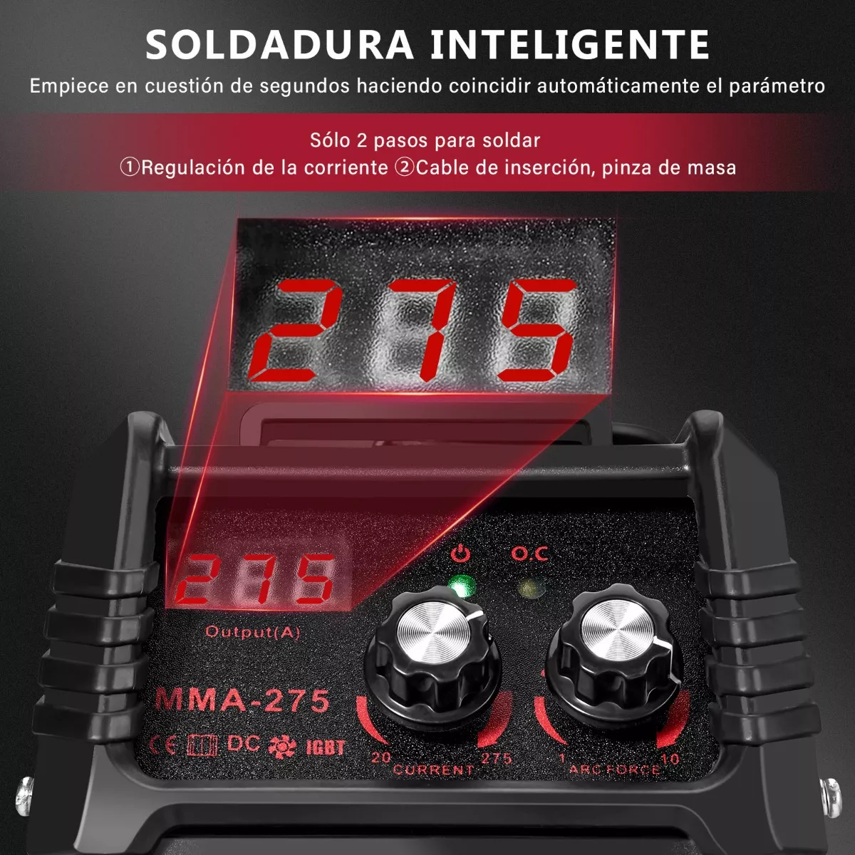 Soldadora Inverter Máquina De Soldar 20-275 A 60hz 110-220 V