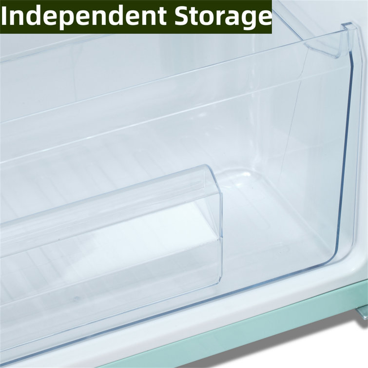 R.W.FLAME Double Door 3.2 Cu. Ft. Compact Refrigerator Mini Fridge with Freezer