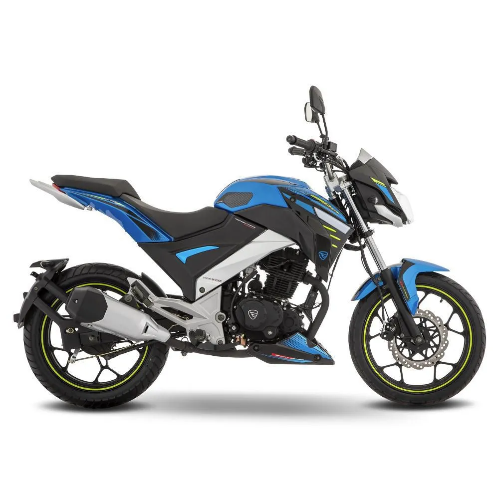 Motocicleta de Trabajo Italika FT250 GTS Con GPS Azul con Negro