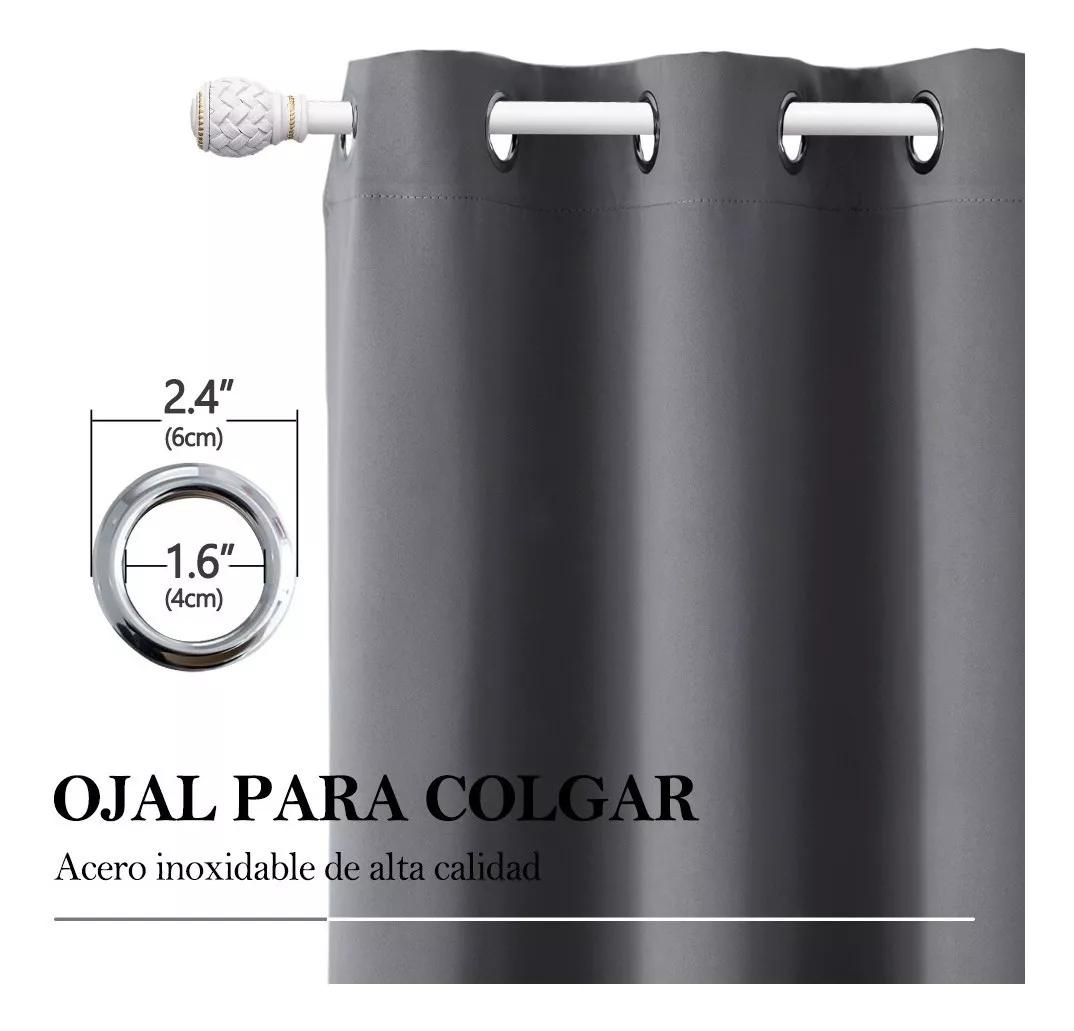 Cortinas Black Out Decoracion Textil Hogar Adornos 132x214cm