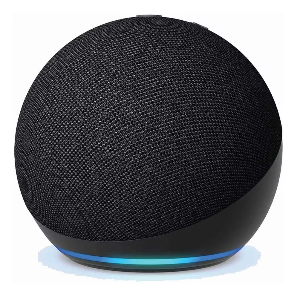 Amazon Echo Dot 5th Gen con asistente virtual Alexa negro 110V/240V color negro