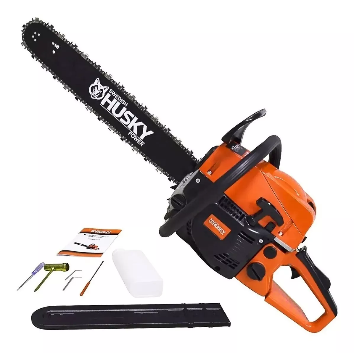 Motosierra A Gasolina Swedish Husky Power Semiprofesional 52cc Hkm5220 2.5hp