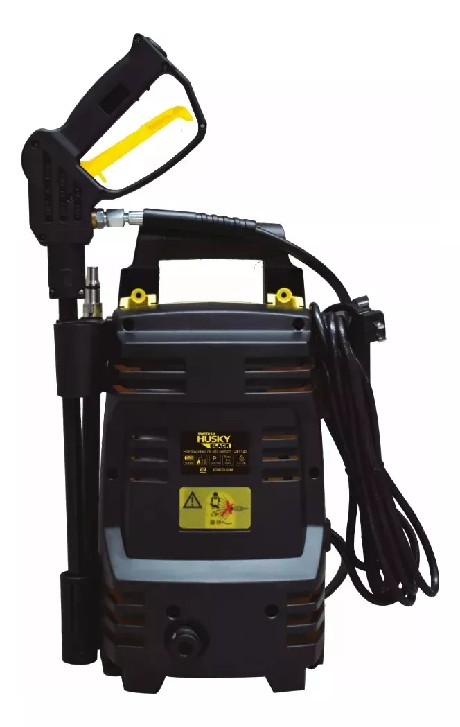 Hidrolavadora Eléctrica Swedish Husky Black Jet140blk Negro De 1400w Con 105bar De Presión Máxima 110v