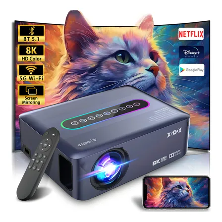 Xgody Led Android Wifi 8k Fullhd 1080p 15500 Lumen Projector X1 Proyector