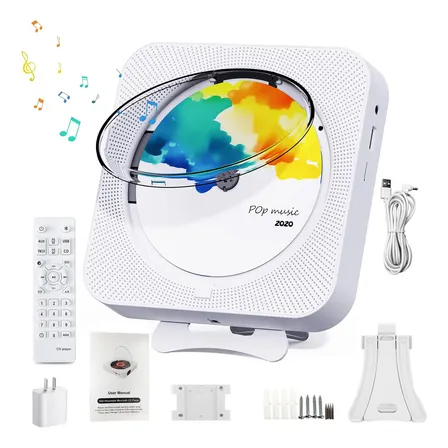 Portatil Música Reproductor Cd Player Bluetooth Radiofm