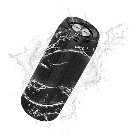 Bocina Bluetooth Portátil Altavoz Waterproof Con Micrófono Lacasi Amc9 Color Negro