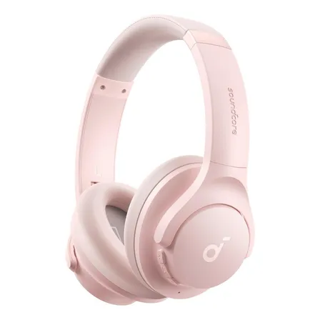 Audífonos Diadema Inalambricos Híbridos Gamer Bluetooth Inalámbricos Soundcore Q20i Con Cancelación Activa De Ruido, Hi-res Bassup, Alta Resolución, Big Bass, App, Modo Transparencia, Color Rosa