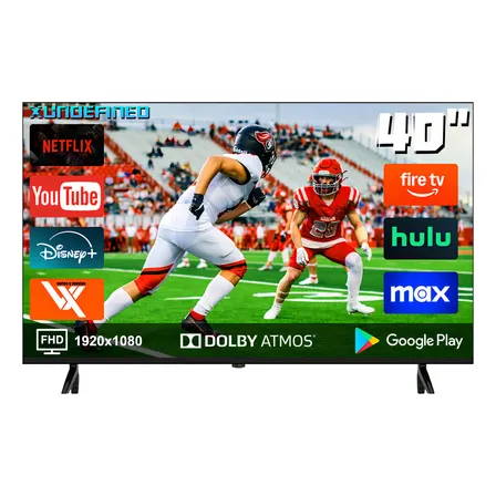 Smart Tv Xundefined 40'' Full Hd Android, Duplicación De Pantalla Sonido Estéreo Dolby 2k Hdmi/usb