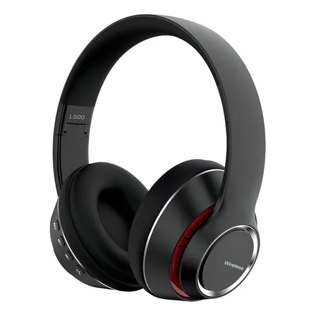 Audífonos Inalámbricos Diadema Bluetooth Plegables Con Modos Transparentes Focomylord L500b,auriculares 40h Playtime Bluetooth Con Micrófono, Graves Profundos,cable 3.5mm,almohadillas Blandas,negro