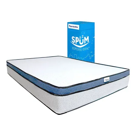 Colchón En Caja Matrimonial Dormimundo Toronto Medio 26 Cm