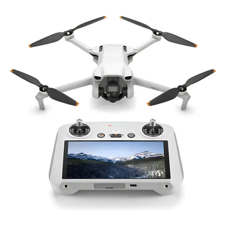 Drone Dji Mini 3 (rc) Control Con Pantalla 4k Hdr 38 Min Blanco