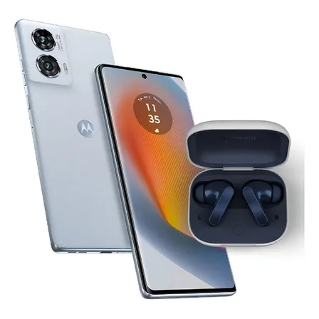 Motorola Edge 50 Fusion Con Buds Guitar Marshmallow Blue
