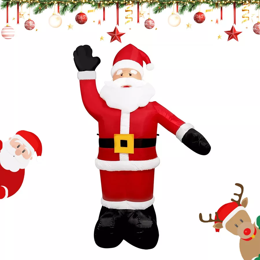 240cm Inflables Led Navideños Bienvenido Papá Noel Inflable