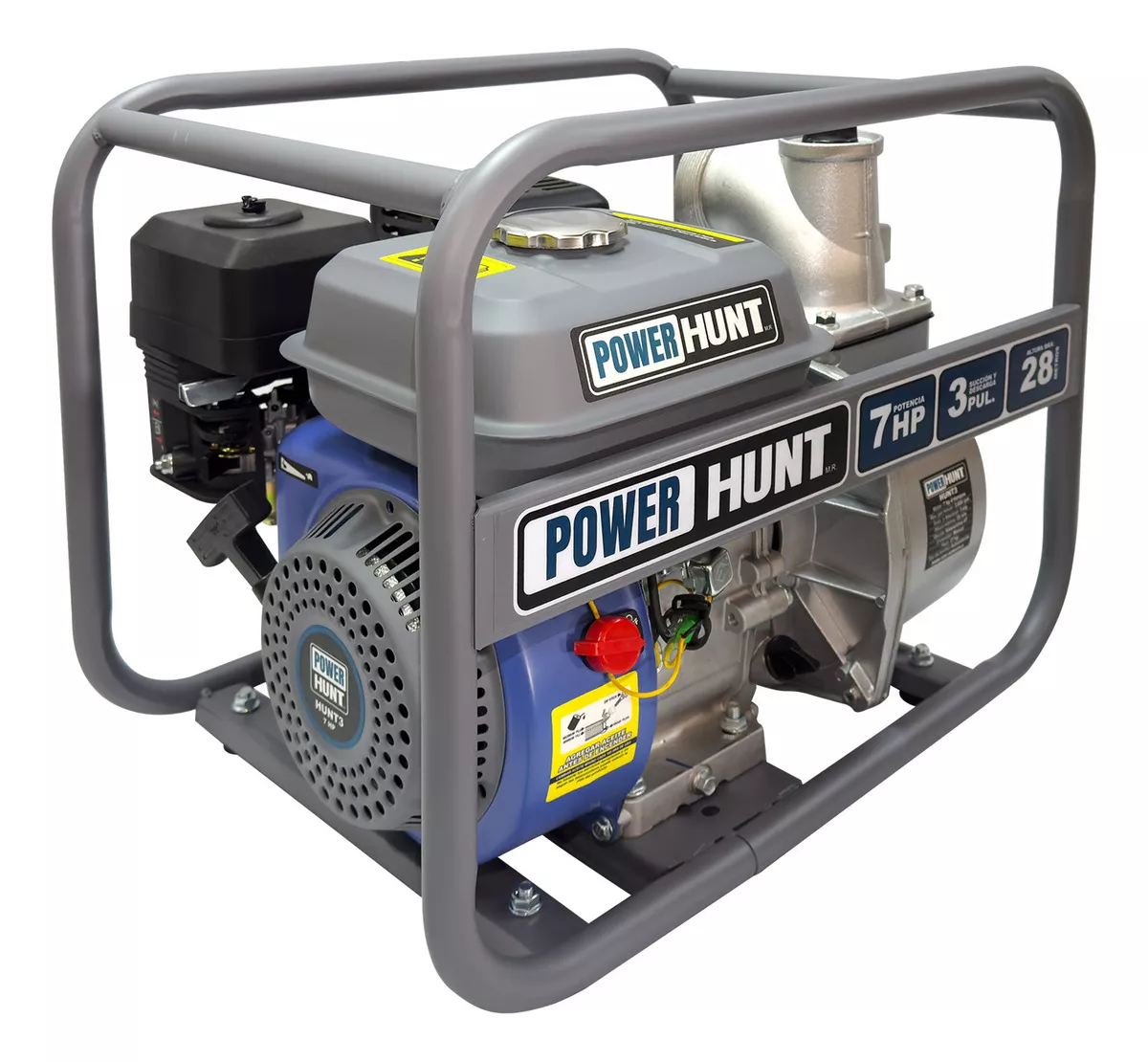 Motobomba Bomba De Agua A Gasolina Power Hunt Hunt3 3x3 7hp Riego