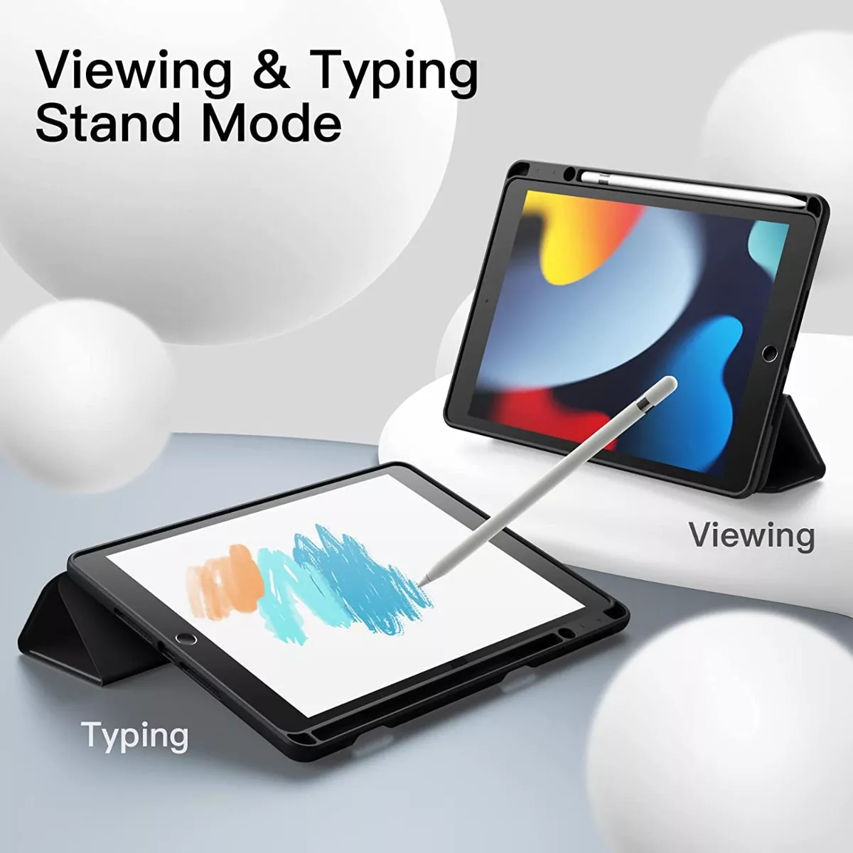Funda Para iPad 9ª 8ª 7ª Generación-iPad 10.2 Pulgadas Negro