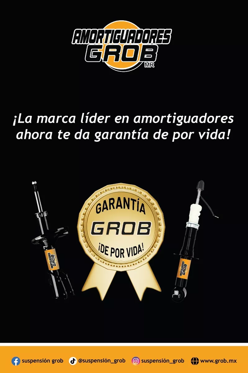 2 Amortiguador Duster 2011-2018 Traseros Grob