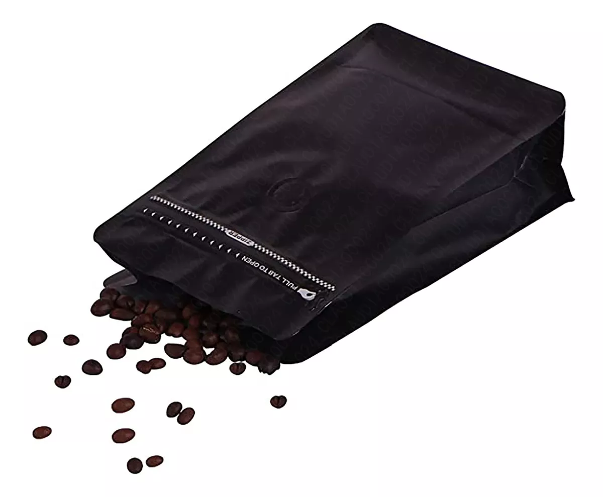 50 Bolsas De Café De 250gr Válvula Y Cierre Zipper